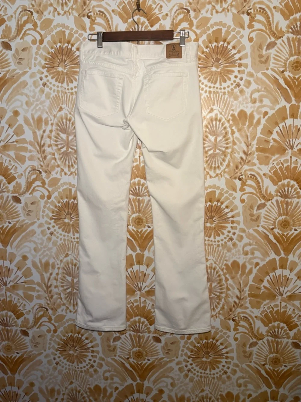 White Straight Leg Jeans | Neutral Minimalist Chic | Everyday Essential Pants - Picture 6 of 8